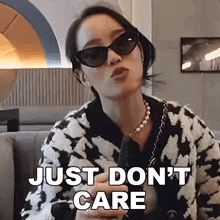 Just Dont Care Kaiti Yoo GIF - Just Dont Care Kaiti Yoo Who Cares GIFs