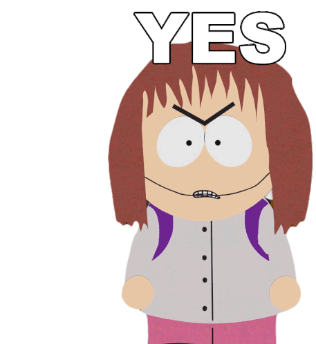 Yes Shelly Marsh Sticker - Yes Shelly Marsh South Park Stickers