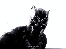 Black Panther Tchalla GIF - Black Panther Tchalla I Dont Care GIFs