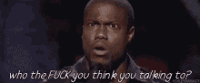 Who The Fuck? GIF - Kevin Hart Who The Fuck You Think You Talking To Who The Fuck GIFs