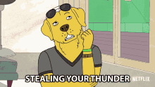 Stealing Your Thunder Mr Peanutbutter GIF - Stealing Your Thunder Mr Peanutbutter Paul Tompkins GIFs