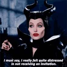 Maleficent Angelina Jolie GIF - Maleficent Angelina Jolie Not Receiving Invitation GIFs