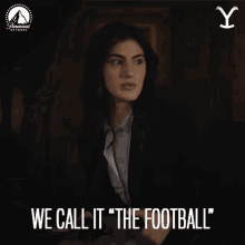 We Call It Football Clara Brewer GIF - We Call It Football Clara Brewer Yellowstone GIFs