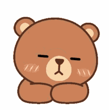 bear teddy sad lonely not in the mood sleepy
