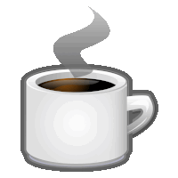 a cup of hot coffee with steam coming out of it
