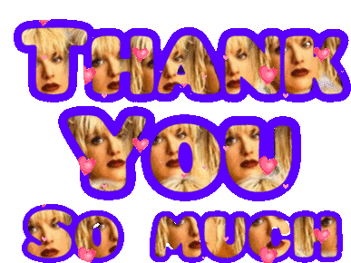 Courtney Love Thank You Sticker - Courtney Love Thank You Hole Stickers