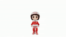 a cartoon character is wearing a helmet that says viettel on it