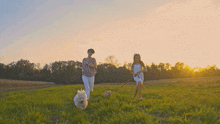 Meadow Mother And Daughter GIF - Meadow Mother And Daughter Walking With Dogs GIFs