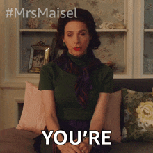 you%27re overreacting rose weissman marin hinkle the marvelous mrs maisel you%27re acting too much
