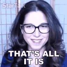 Thats All It Is Heather Berlin GIF - Thats All It Is Heather Berlin Startalk GIFs