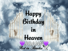 Red Black Heavens Stairway Happy Heavenly Birthday Memorial 