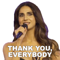 Thank You Everybody Vaani Kapoor Sticker - Thank You Everybody Vaani Kapoor Pinkvilla Stickers