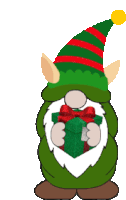 Elf Gnome Sticker - Elf Gnome Christmas Stickers