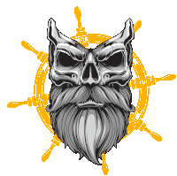 Bearded Skull Sticker - Bearded Skull Beardedskull Stickers