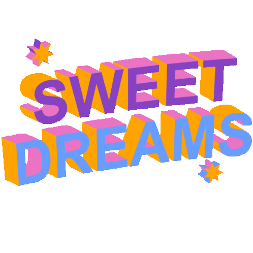 Sweet Dreams Goodnight Sticker - Sweet Dreams Goodnight Sleep Well Stickers