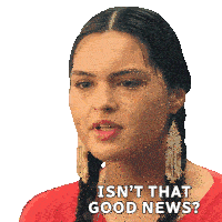 a woman with braids says isn t that good news