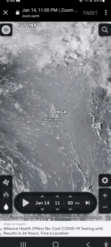 Tonga Volcano Eruption Erupting Volcano GIF