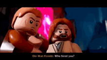 Lego Star Wars Obi Wan Kenobi GIF - Lego Star Wars Obi Wan Kenobi Who Hired You GIFs