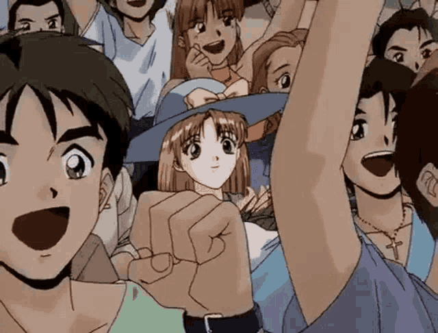 animated cheering crowd