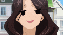 a close up of a woman 's face with her eyes closed and her mouth open