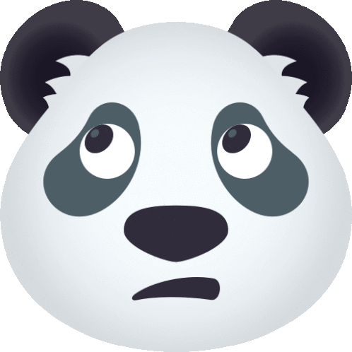 Eye Roll Panda Sticker