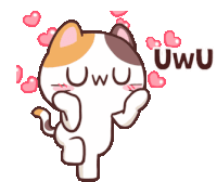 Uwu Meong Sticker - Uwu Meong Cat Stickers