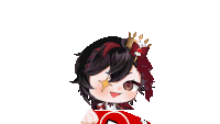 a girl with a crown on her head is holding a red card