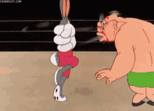 mad bugs bunny fight punch