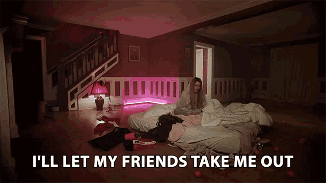 Ill Let My Friends Take Me Out On Another Night Chelsea Cutler GIF - Ill Let My Friends Take Me Out On Another Night Chelsea Cutler Sad Tonight Song GIFs
