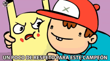 Un Poco De Respeto Para Este Campeon Pikachu GIF - Un Poco De Respeto Para Este Campeon Pikachu Ash GIFs