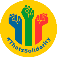 Solidarity Fund Solidairty Fund Rsa Sticker - Solidarity Fund Solidairty Fund Rsa Unity In Action Stickers