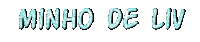 a white background with the name minho de liv written in blue
