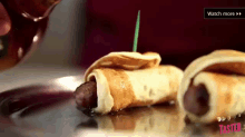 Pancake Wrapped Sausage GIF - Food Pancake Breakfast GIFs