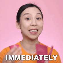 Immediately Tina Yong GIF - Immediately Tina Yong At Once GIFs