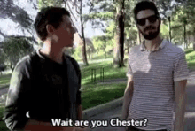 Wait Are You Chester Brad Delson GIF - Wait Are You Chester Brad Delson Linkin Park GIFs