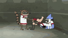 Punch Stop It GIF - Punch Stop It Rigby GIFs