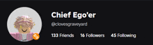 a screenshot of chief ego 'er 's instagram page