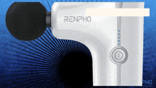a white renpho device with a black head