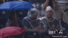 poncho rain poncho rain weather baseball game