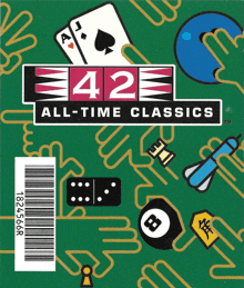 a book called 42 all-time classics has a barcode