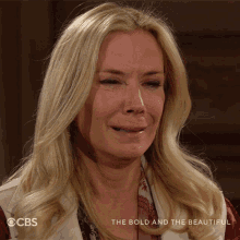 Crying Brooke Logan Forrester GIF - Crying Brooke Logan Forrester The Bold And The Beautiful GIFs