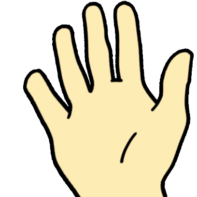 Human Hand Sticker - Human Hand Sign Stickers