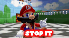 Mario Smg4 GIF - Mario Smg4 Stop It GIFs