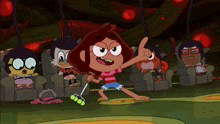 a cartoon of a girl giving a thumbs up while holding a tennis racket