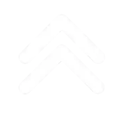 a white arrow pointing up with a gray outline