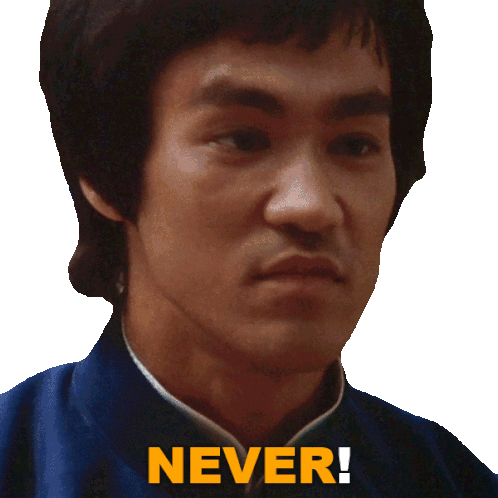 Never Lee Sticker - Never Lee Bruce Lee Stickers