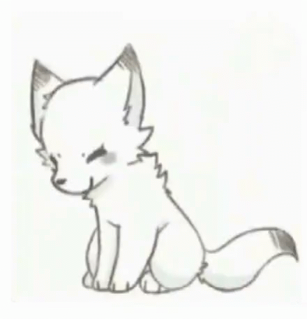 cute baby wolf anime