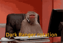 col ranger baboon typing mad