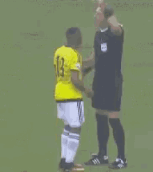 futbol amarilla tarjeta arbitro