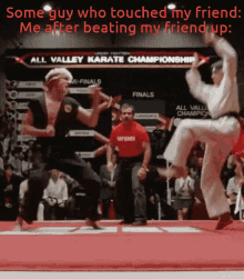 Protective Friend Beating My Friend GIF - Protective Friend Beating My Friend Martial Arts GIFs